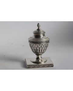 Encrier cristal et argent Émile LANGLOIS France