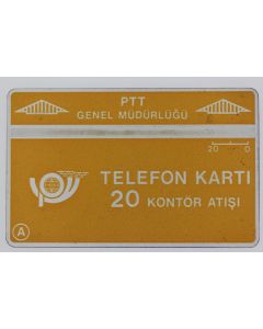 Télécarte Landis & Gyr dummy Yellow PTT Turquie