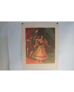 Lithographie originale Henry MEYLAN Goyescas
