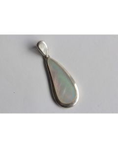 Pendentif argent nacre