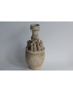 Vase funéraire Céladon Chine Dragon Dynastie SONG