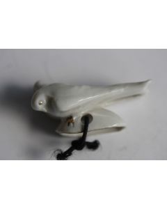 Pare gouttes porcelaine pour théière Couple d'oiseaux