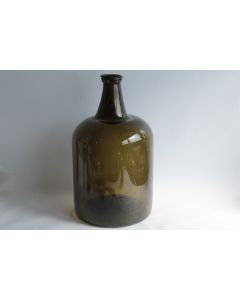 Grande et ancienne bouteille verre soufflé