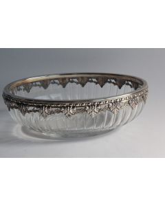 Coupe de table cristal et argent Minerve France