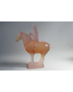 DAUM France Cavalière musicienne pâte de cristal