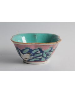 Bol porcelaine émaillée Chine XIXe siècle