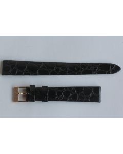 Bracelet montre Wittnauer 15 mm croco noir + boucle