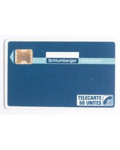 Télécarte à puce France Privée Schlumberger Industries 1987