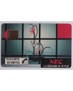 Télécarte à puce France Privée NEC 1 La mémoire du futur 1988