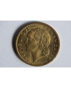 Monnaie 5 francs Lavrillier 1946 bronze-aluminium
