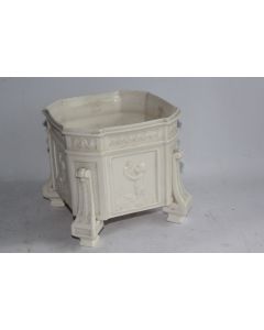 Jardinière porcelaine Worcester enfants satyres