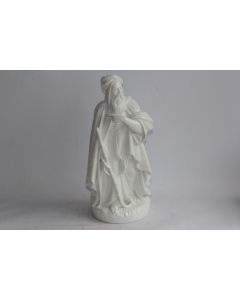 Grande figurine porcelaine Moïse XIXe siècle