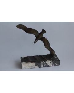 Bronze Georges Raoul Garreau Mouette en vol