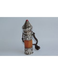 Ancien Sceau cachet ambre Tibet