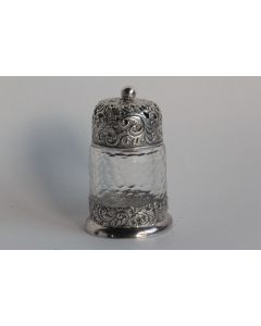 Flacon à odeur cristal taillé et argent anglais A Wilcox