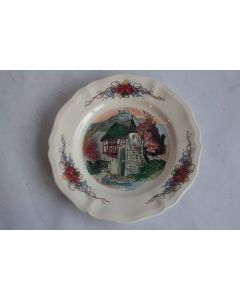 Assiette faïence Sarreguemines Obernai