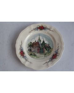 Assiette faïence Sarreguemines Obernai