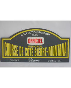 Plaque mémorial Course de côte Sierre-Montana 2000 Chopard
