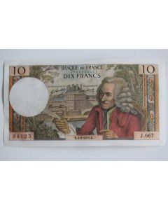 Billet 10 Francs Voltaire type 1963 04-02-1971 Neuf