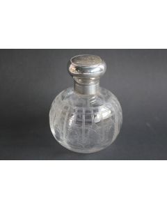 Flacon à parfum cristal et argent