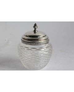 Sucrier cristal argent