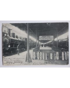 Carte postale ancienne Gare Winterthour Winterthur Bahnhofperron Suisse