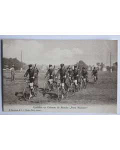 Carte postale ancienne Cyclistes Pneu Michelin Suisse