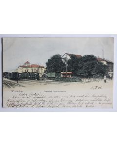 Carte postale ancienne Winterthur Bahnhof Nordwestseite Suisse