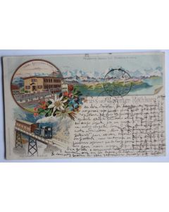 Carte postale ancienne Gruss vom Brienzer-Rothorn Suisse