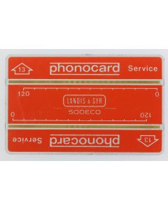 Télécarte Phonocard Service 13 Landis & Gyr Sodeco Russie URSS