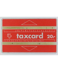 Télécarte L&G Taxcard 20 PTT 611D Suisse