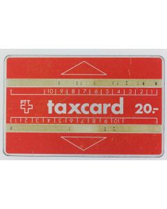 Télécarte L&G Taxcard 20 PTT 609E Suisse