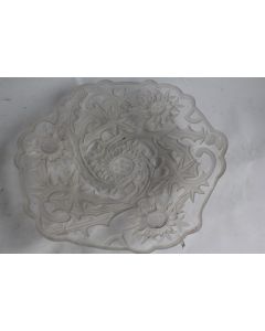 Plat VALLERYSTHAL Chardons Art nouveau