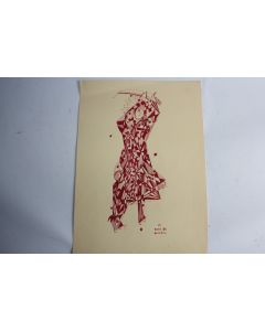 Jean Paul BARBIER-MUELLER Dessin original La robe du Bourreau
