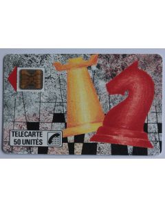 Télécarte à puce France Privée Les échecs B&M 1989