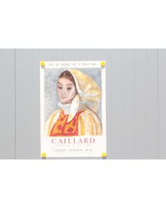 Affiche exposition Christian CAILLARD Galerie Durand 1973