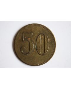 Jeton 50 Rappen Wohlfahrtshaus Kallnach 1920 Suisse
