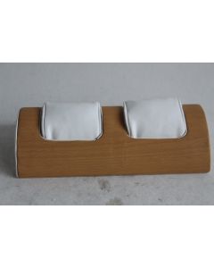 Présentoir pour 2 montres bois
