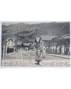 CPA Suisse Zweisimmen Bahnofstrasse Berne