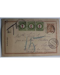 CPA entier postale 2 kreuzer Autriche 1893