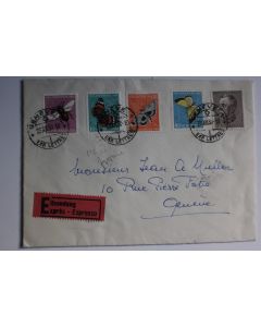 Enveloppe Suisse timbres pro Juventute 1950