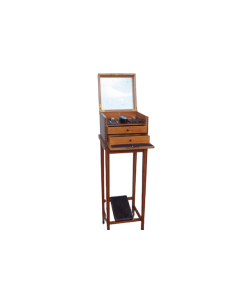 Ancien petit meuble nécessaire de toilette marqueterie