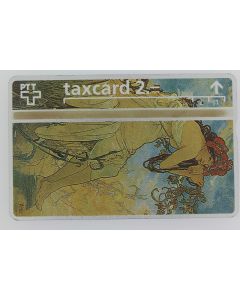 Télécarte L&G dummy Telecard Club Alfons Mucha Suisse 1992