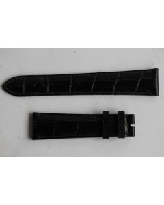 PATEK PHILIPPE Bracelet montre cuir noir 20 mm