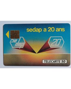 Télécarte à puce France Privée Sedap Conseil en informatique 1990