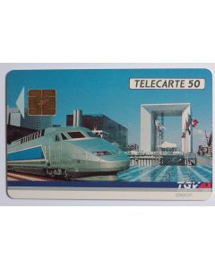 Télécarte à puce France Privée T.G.V. Atlantique 1 1990