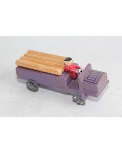 Ancien véhicule miniature bois et métal Germany Transport bois