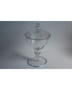 Ancien drageoir verre soufflé