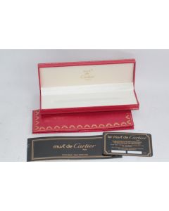 CARTIER Écrin pour stylo + garantie Must de Cartier