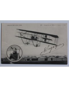 CPA Aviation Circuit de l'Est 1910 Dédicacé par Legagneux
